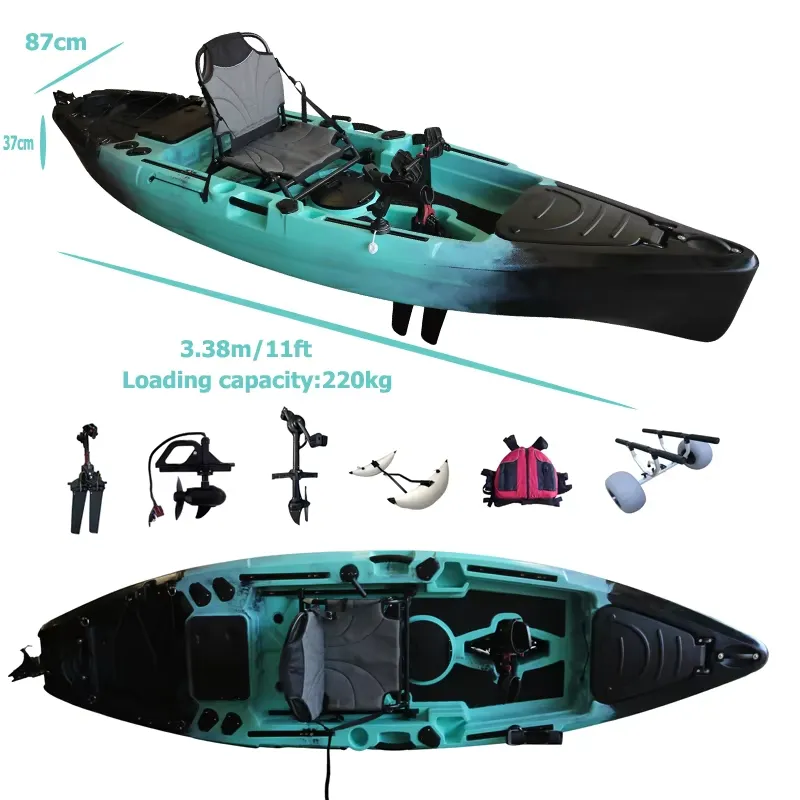 Kayak a Pedali per Pesca 11ft  - Fishing Kayak Pedal Drive recensione e prezzo