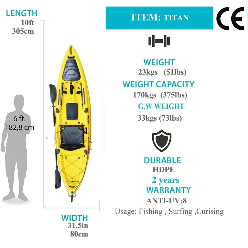 Kayak da Pesca Monoposto da 3  - Fishing Kayak Sit In recensione e prezzo